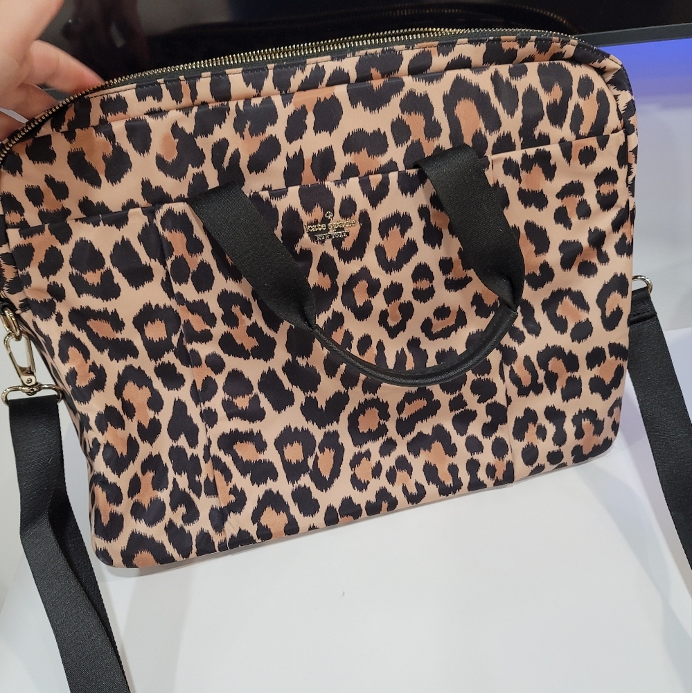 Kate Spade Leopard Print Laptop Bag